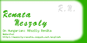 renata meszoly business card